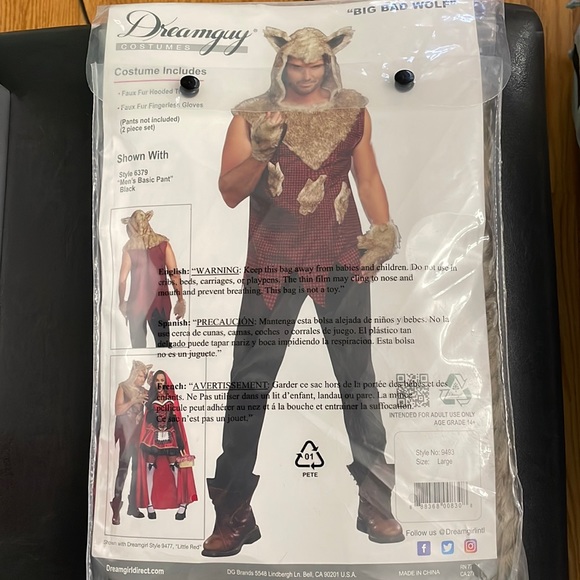 Haloween costume! Big bad wolf costume - Picture 1 of 2